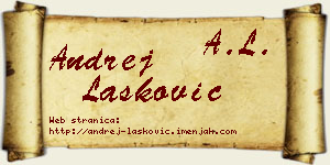 Andrej Lasković vizit kartica